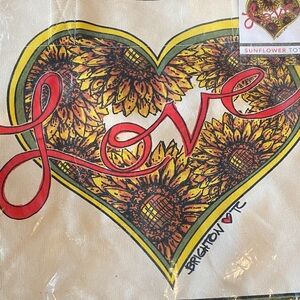 NWTO Brighton Sunflower Love Tote, featuring artwork by designer Tom Clancy.